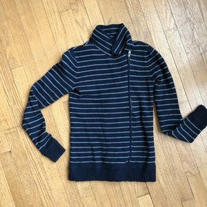 Stitch Fix white and grey striped sweater